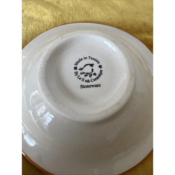 Le Souk Ceramique 5” Small Bowl Floral Handpainted Tunisia Colorful - Picture 3 of 7